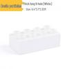 Creative Building Blocks: Compatible with LEGO Duplo 2x4 Thick Large Bricks - 8-Hole Long Base Block Accessories