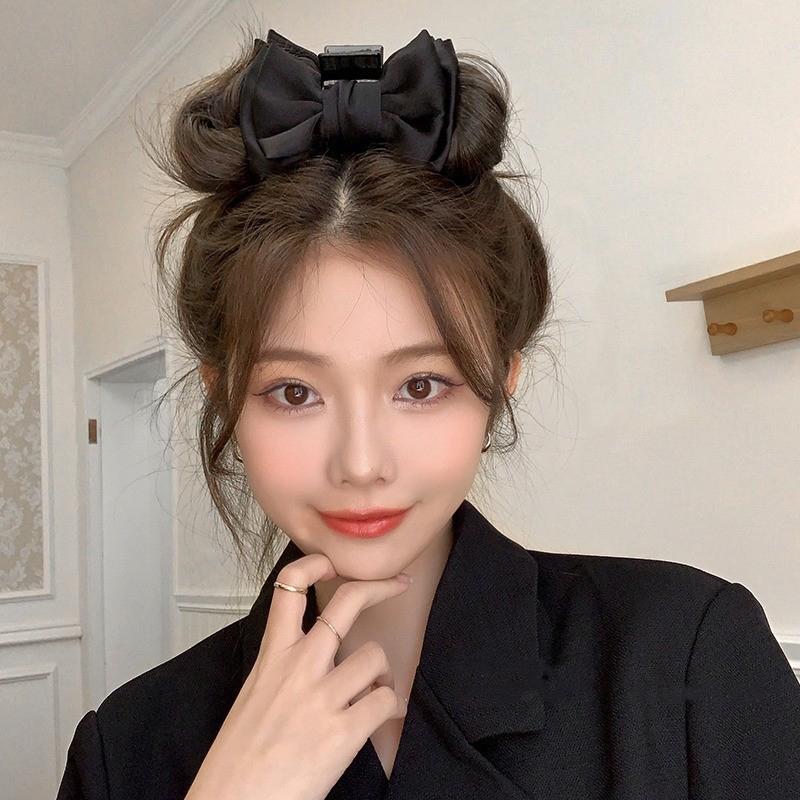 Double Sided Big Bow Hair Claws For Women Elegant Shark Hair Clip Girl Claw Clip Advanced Headwear Hair Accessories