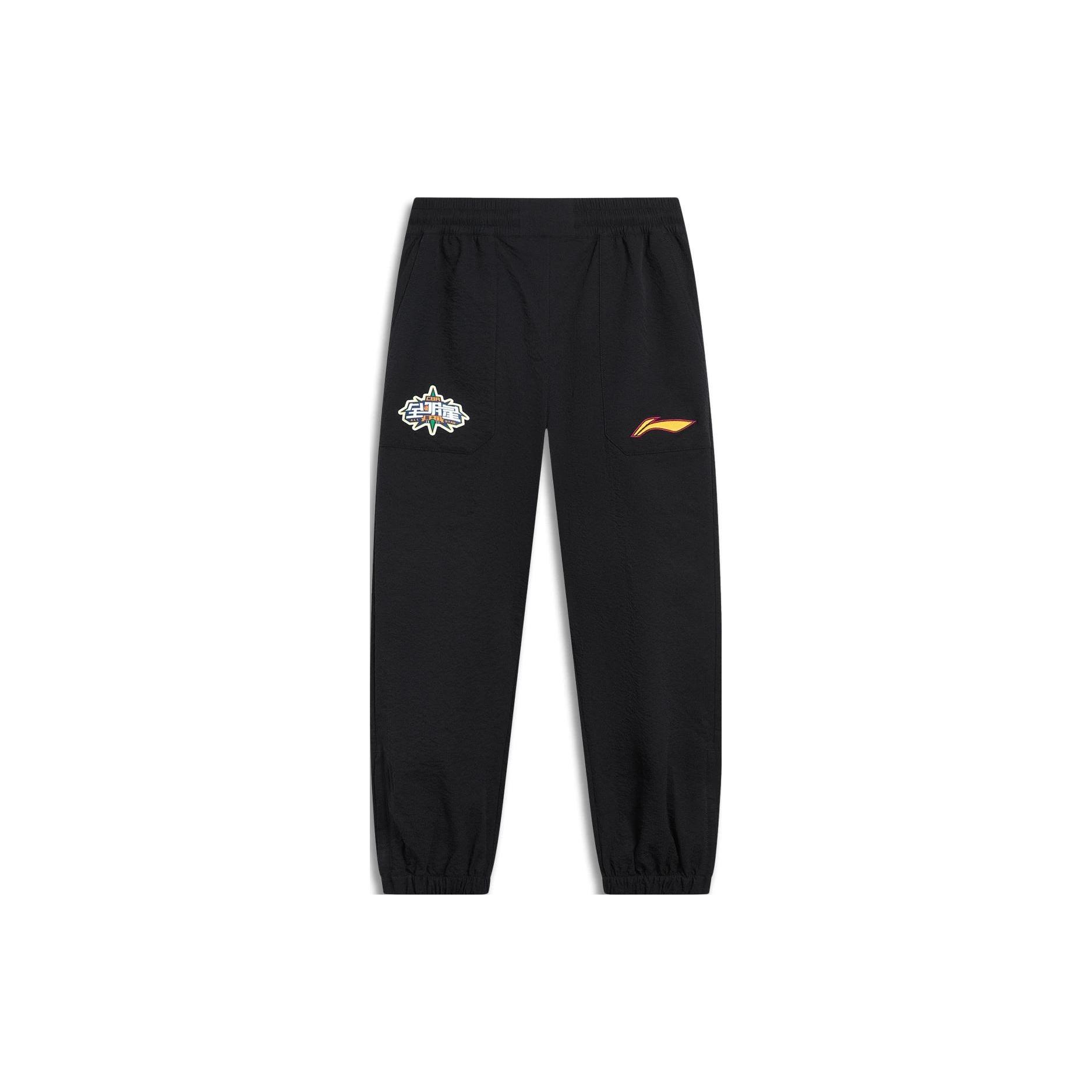 Li-Ning CBA All Star Graphic Joggers Pants Black Men s AYKT603-1 L