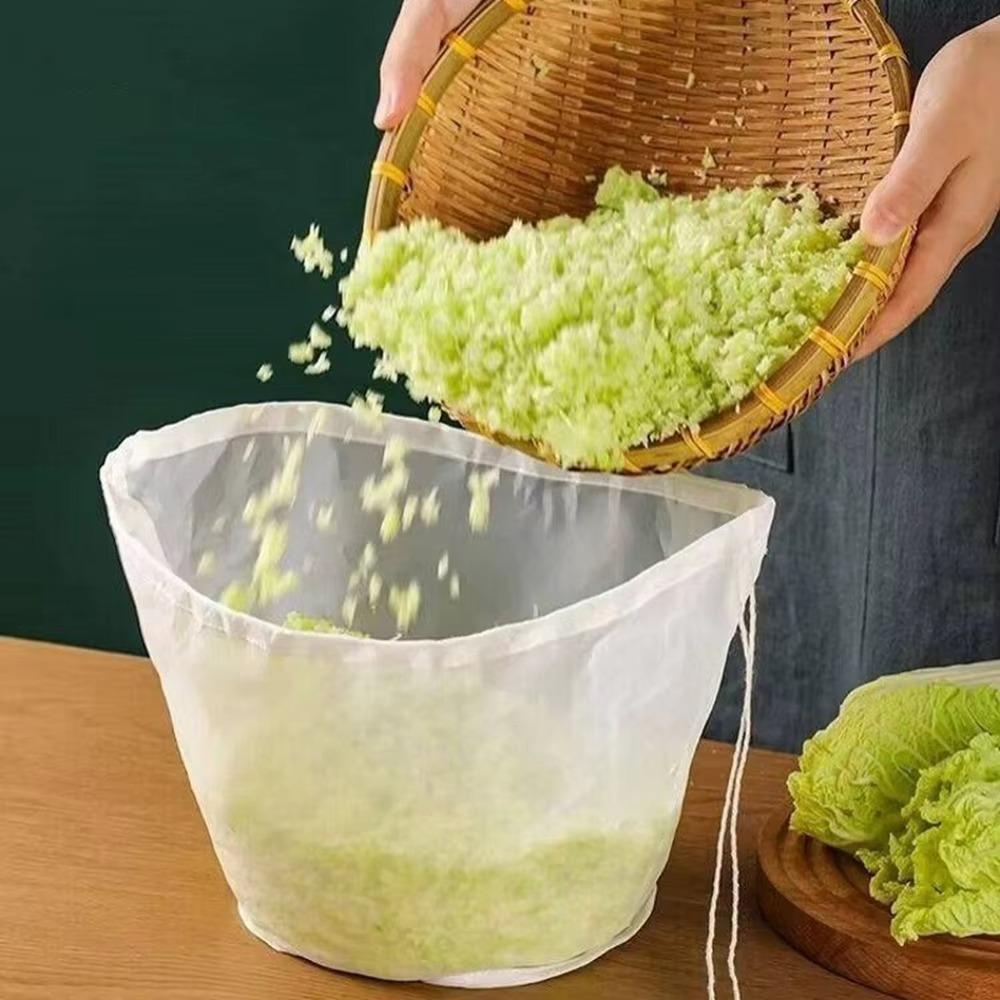 

Drawstring Kitchen Food Filter Net Anti-blocking Food Dehydrat Strainer New Nylon Filter Bags L
