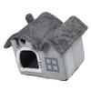 Double Roof Indoor Dog House Removable Cushion Washable Cover Cave Dog House for Small Dogs