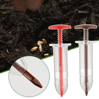 Spritzen-Säer Mini-Samen-Aussaatspender Garten Präzisions-Aussaat-Düngung Pflanzgefäß Manuelles Sägerät Blumentopf Gartengerät