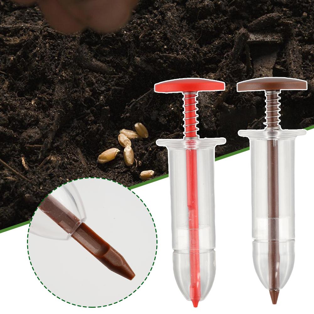 Syringe Seeder Mini Seed Sowing Dispenser Garden Precision Seeding Fertilizing Planter Manual Sower Flowerpot Gardening Tool