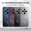 Ultra Thin Matte Back For  Magnetic Phone Case for VIVO X200 Pro X 200 Soft Silicone Shockproof Wireless Charge Cover
