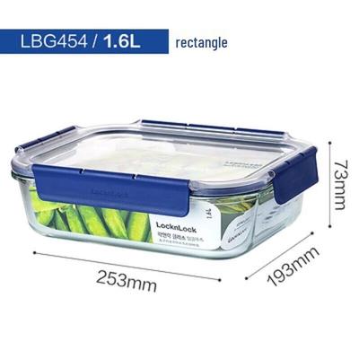Divided Heat-Resistant Glass Lunch Box