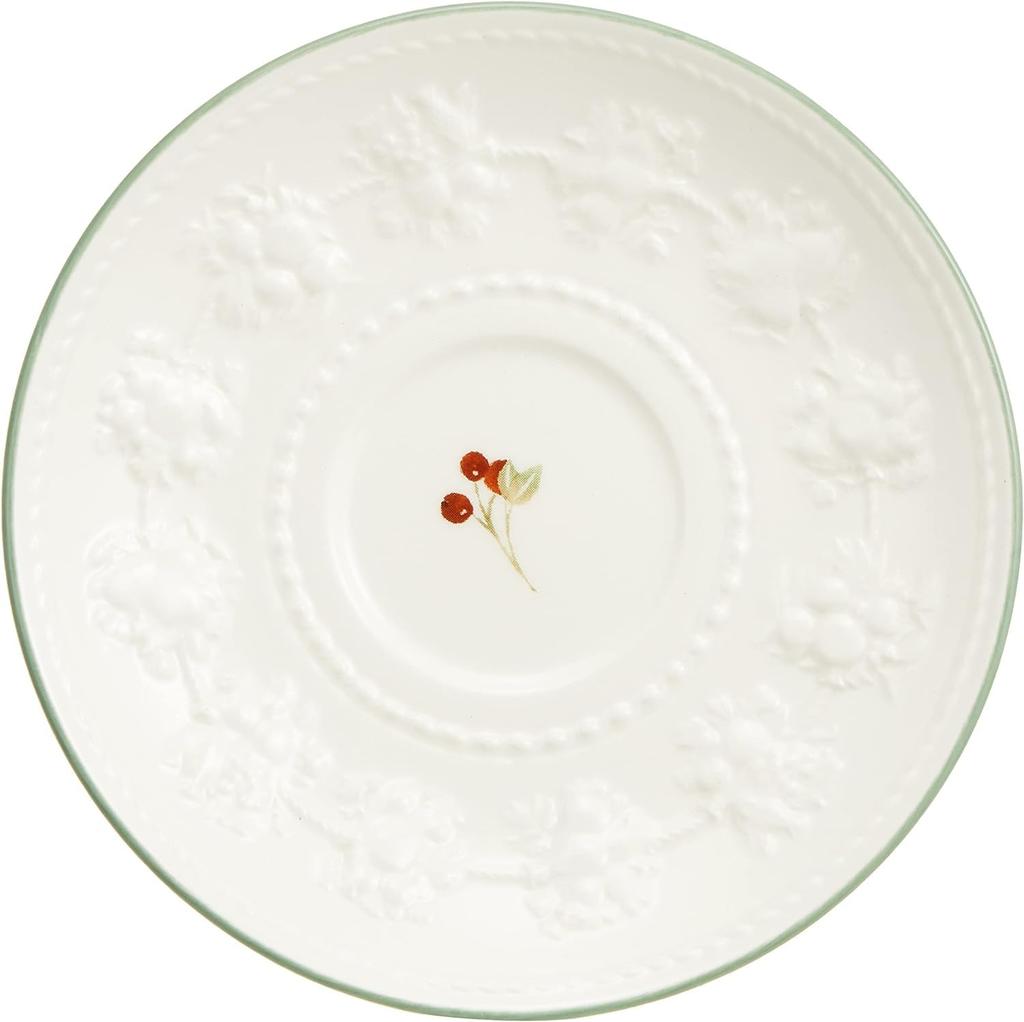 Wedgwood Official Wedding Gift Festivity Raspberry Pair Teacup Wedding Gift for the Bride and Officially Imported Wrapping & Saucer, 250ml,