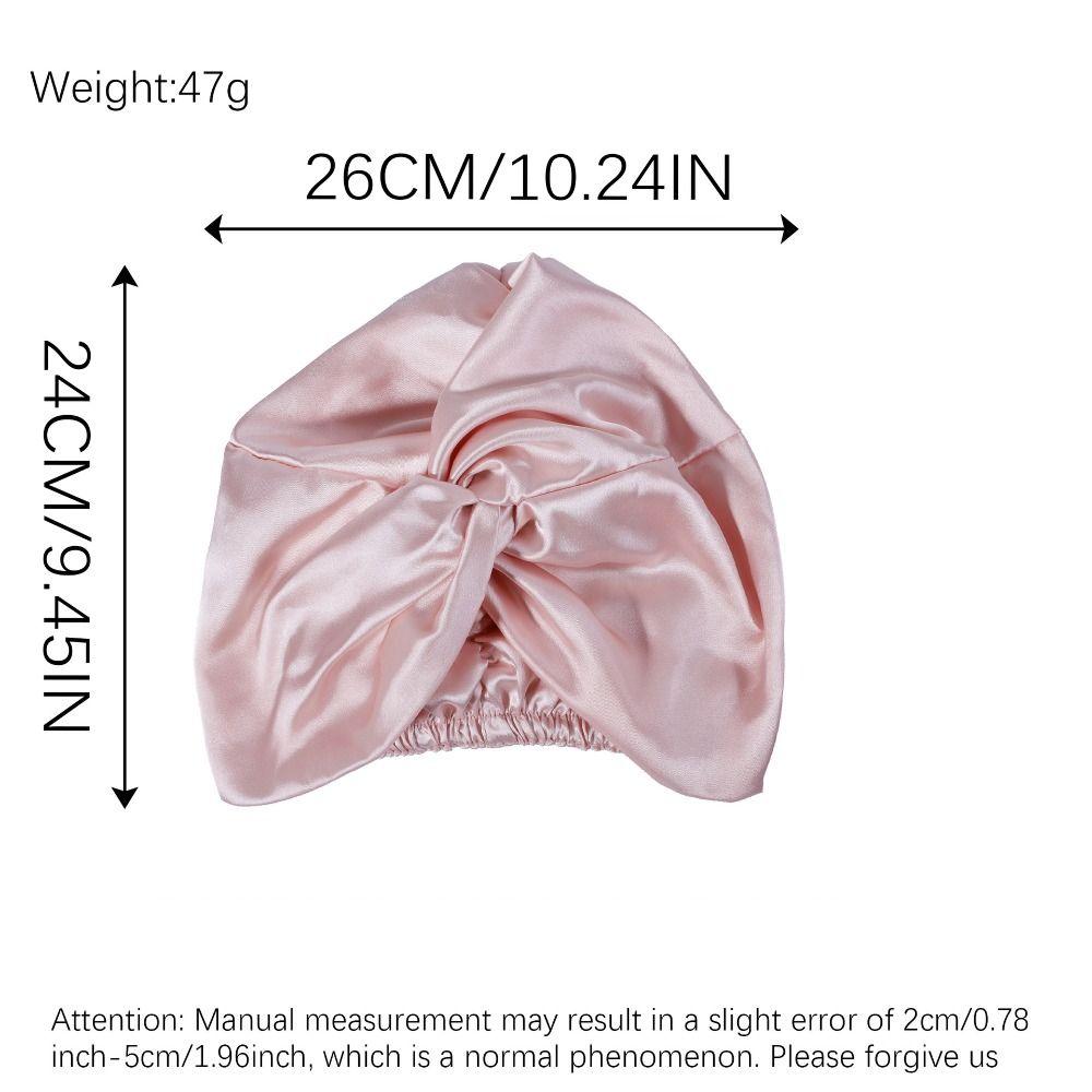 Adjustable Mulberry Silk Wrap Satin Fabric Pure Silk Turban Premium Night Sleep Cap  Curly Hair