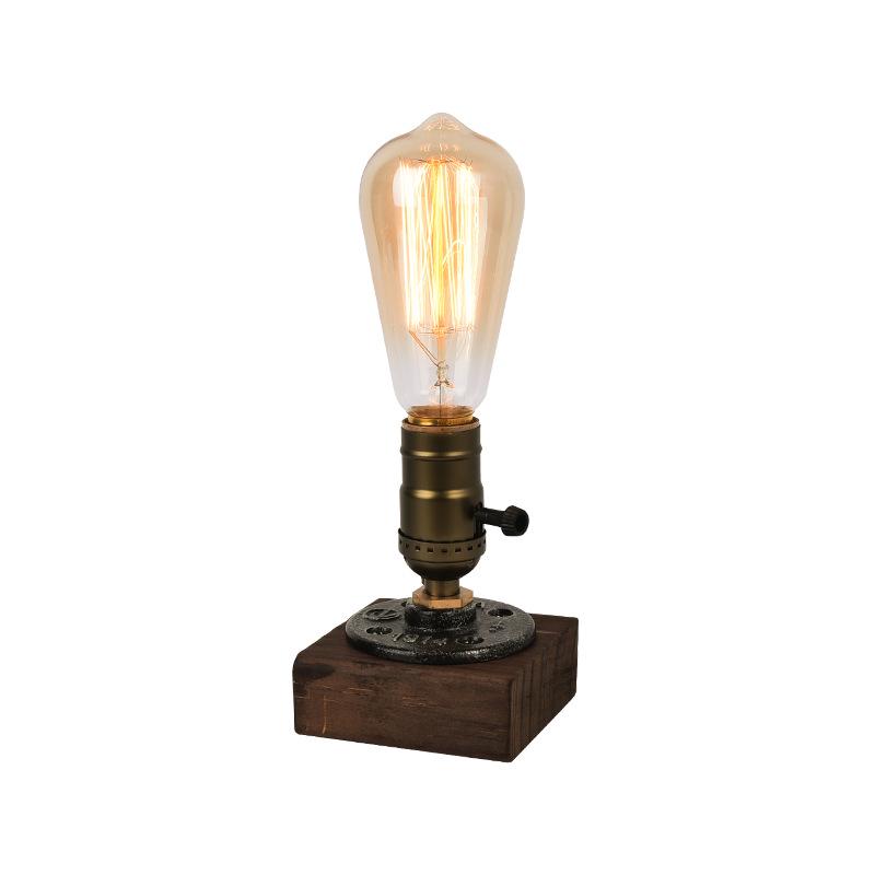 Retro American Industrial Style Table Lamp for Living Room or Bedroom