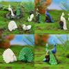 Realistic Cartoon Peacock Resin Miniature Ornament Modern Simple Style Peacock Figurine