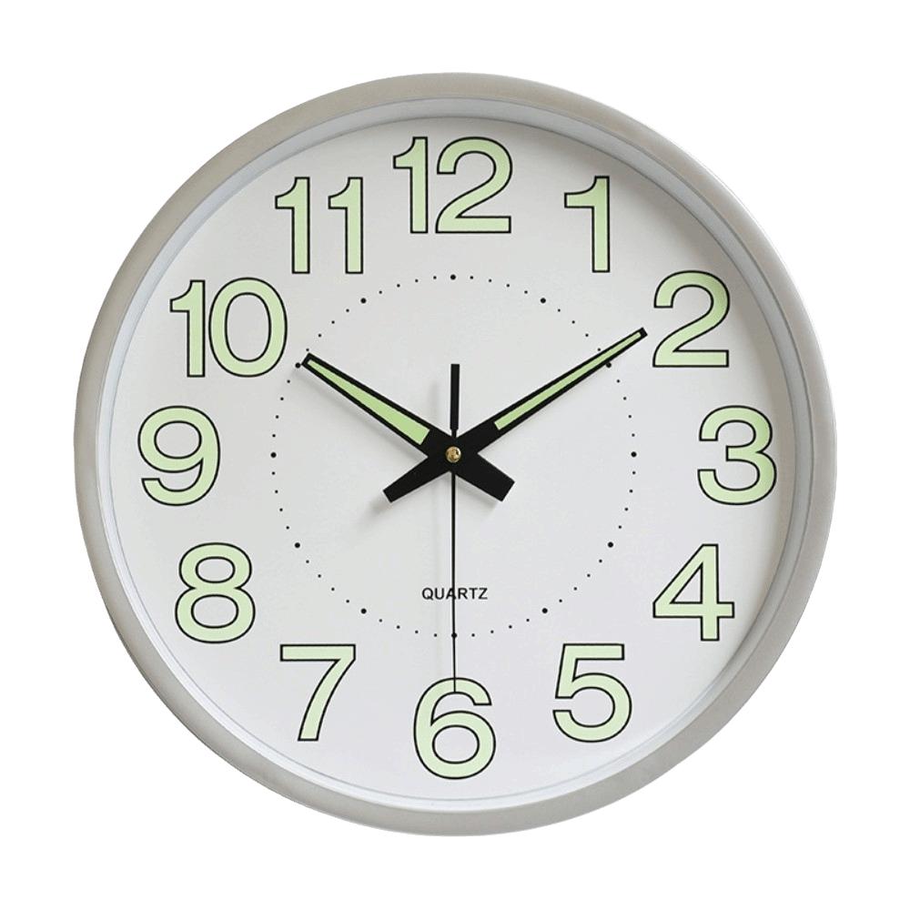 Easy to Read Glowing Hanging Clock Silent Quartz Wall Clock Modern Luminous Wall Clock  Office