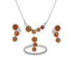 Carnelian Jewelry Set, 925 Sterling Silver, Gift For Her, Dainty Jewelry, Women Jewelry