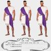 Disfraz de Rey Griego Gladiador Halloween Cosplay Atuendo de Pareja Actuación en Escenario
