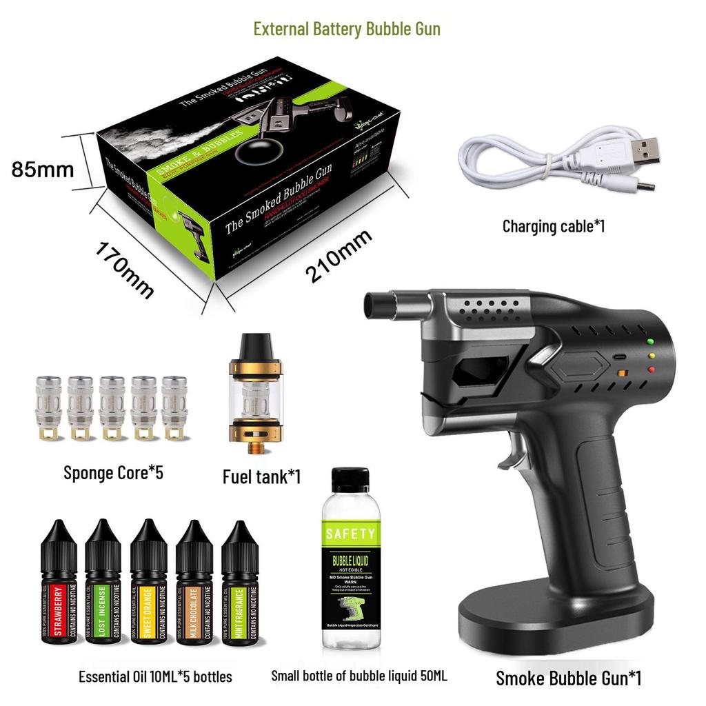 Spanish Molecular Gastronomy Smoked Bubble Gun for Creative Cocktails and Aromatic Dishes