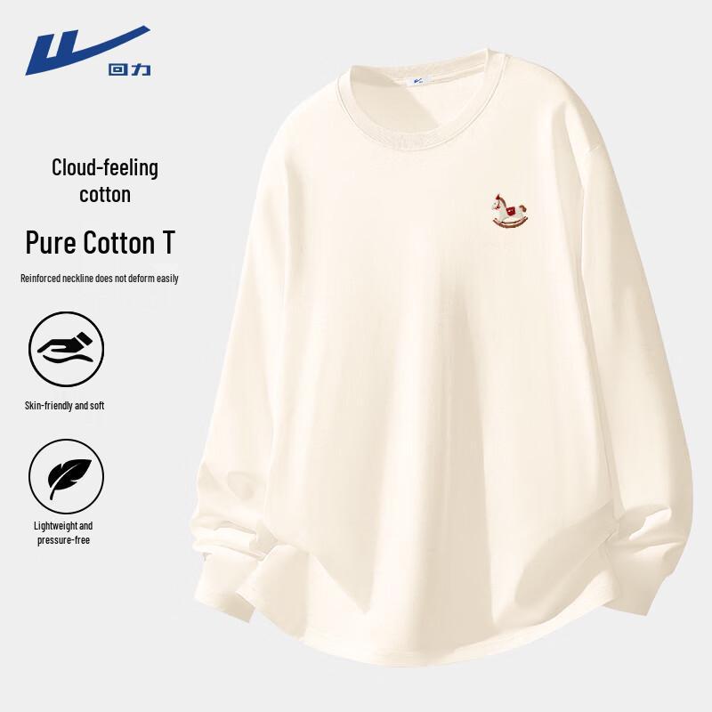 Warrior Women's Casual Loose Cotton Long Sleeve T-Shirt