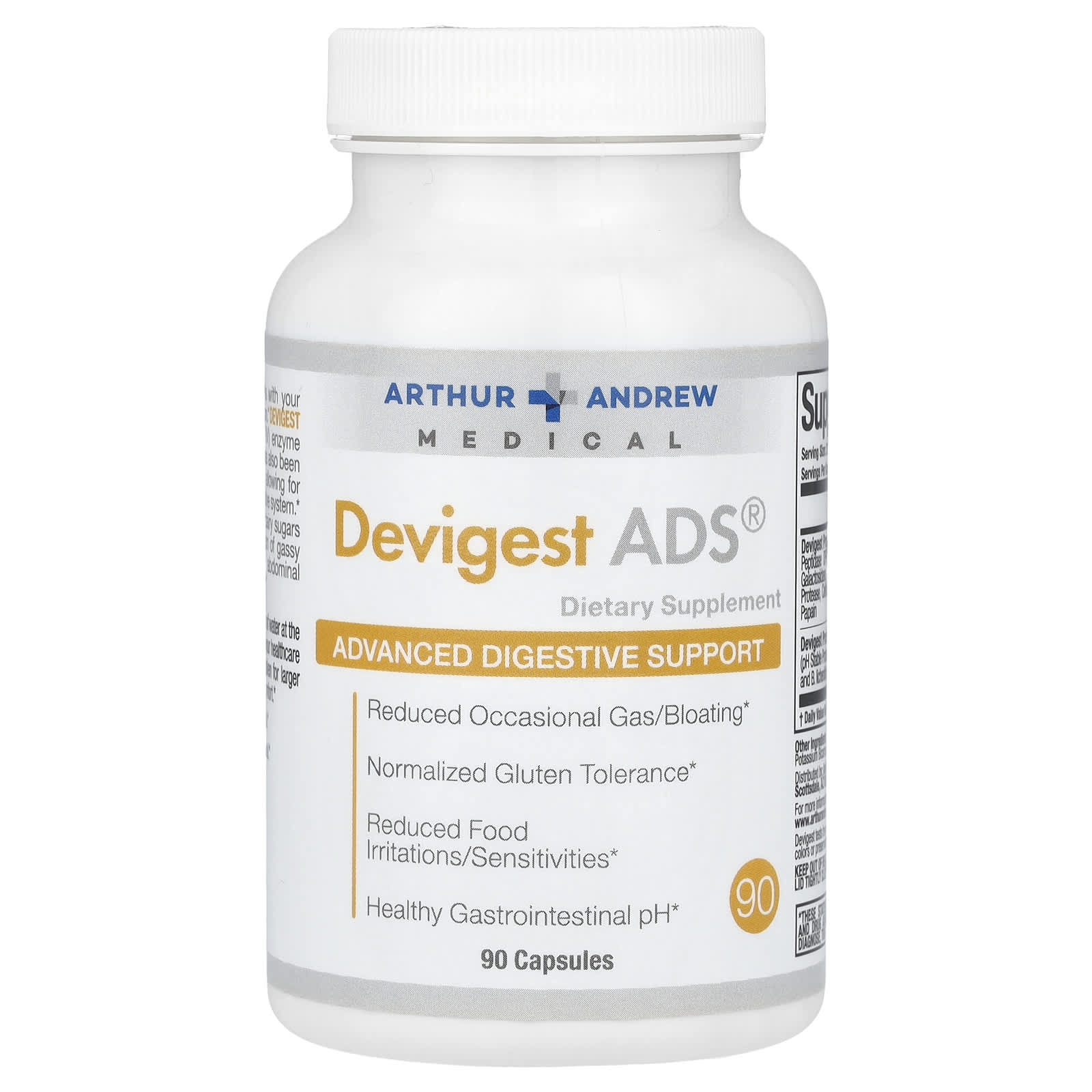 

Devigest Ads, Advanced Digestive Support, 400 Mg, 90 Capsules