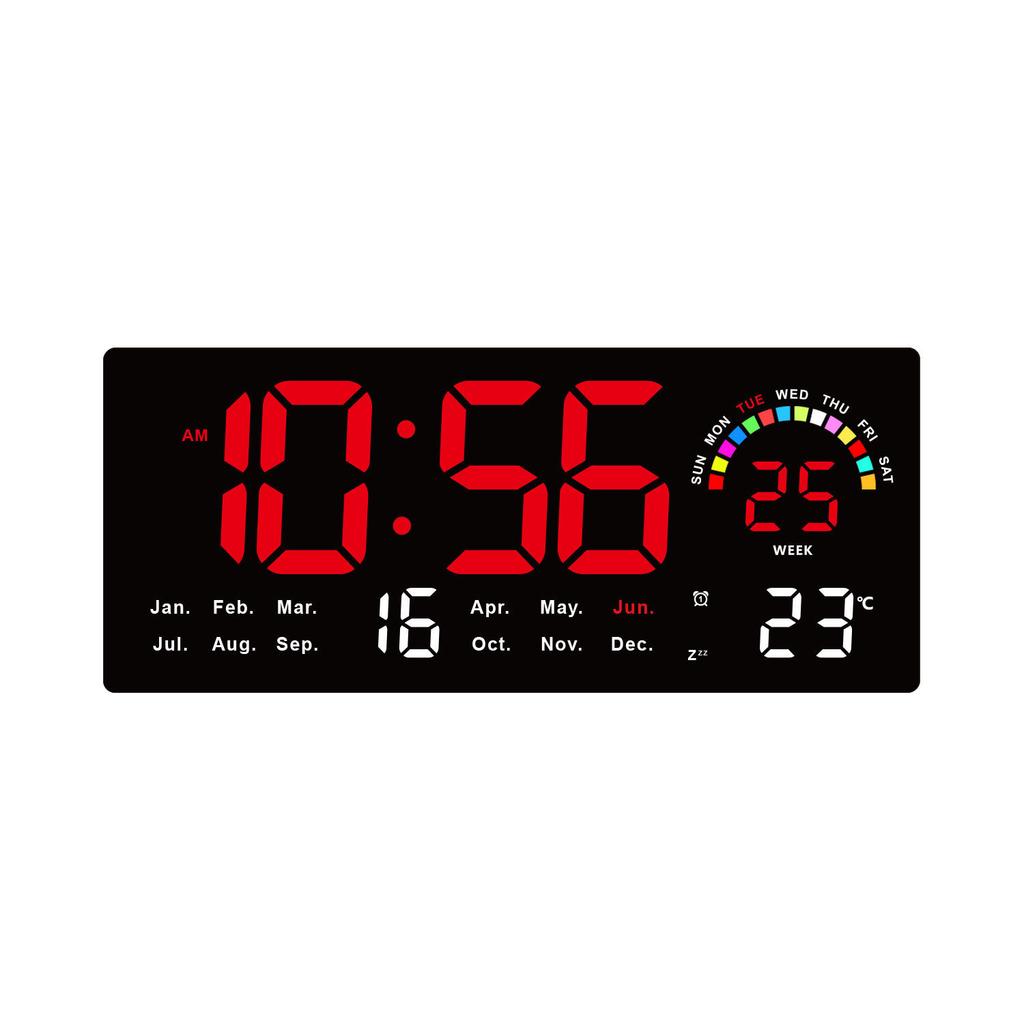 11-Inch Rgb Light Cycle Display Led Large-screen Electronic Clock Wall-mounted Remote Control Alarm Clock Hot-selling 1111