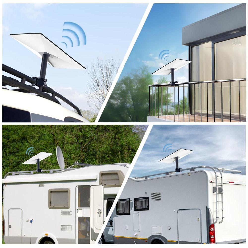 Mastmontagesatz Mastklemmenhalterung Klemmenhalterung Tragbare Halterung Langlebige Wohnmobil-Leitermontage Außenbereich