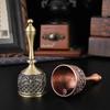 Metal Hand Ring Bell, Old Man Bell, Live Bell, Sanqing Bell, Tantra Magic Tool, Vajra Pestle, Retro Large Copper Bell When