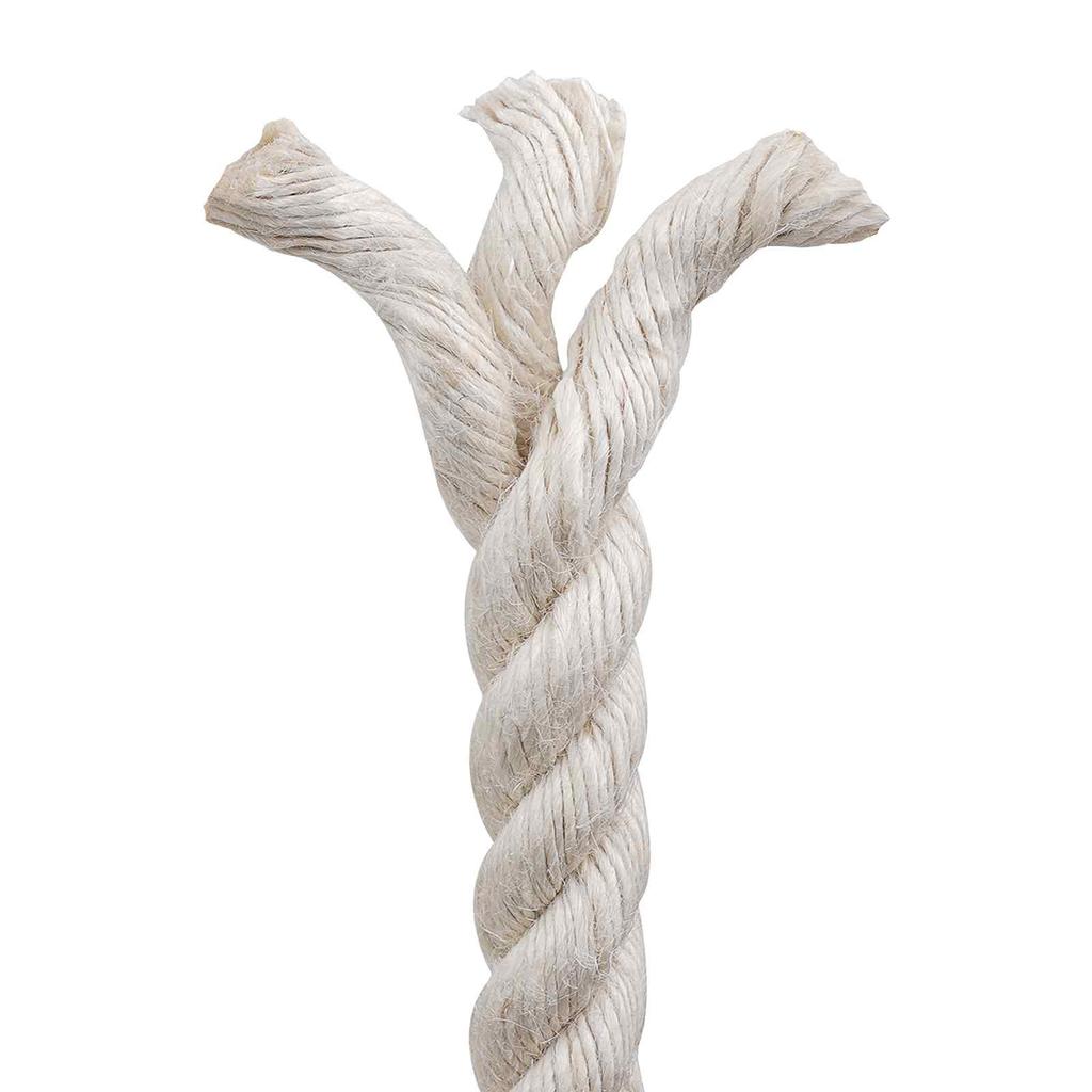 Jute Rope 16 Mm White 100percent  Tossa Jute