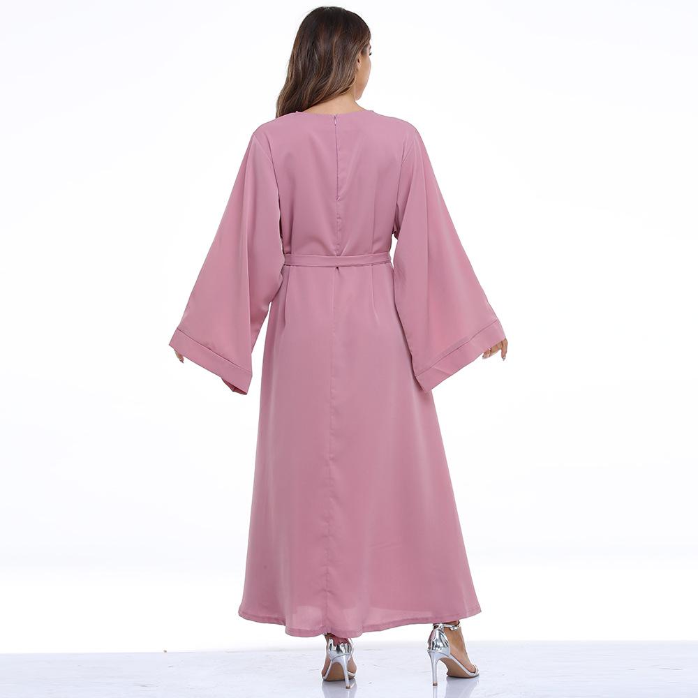 Autumn Lace-Up Skirt Plus Size Muslim Prayer Dress