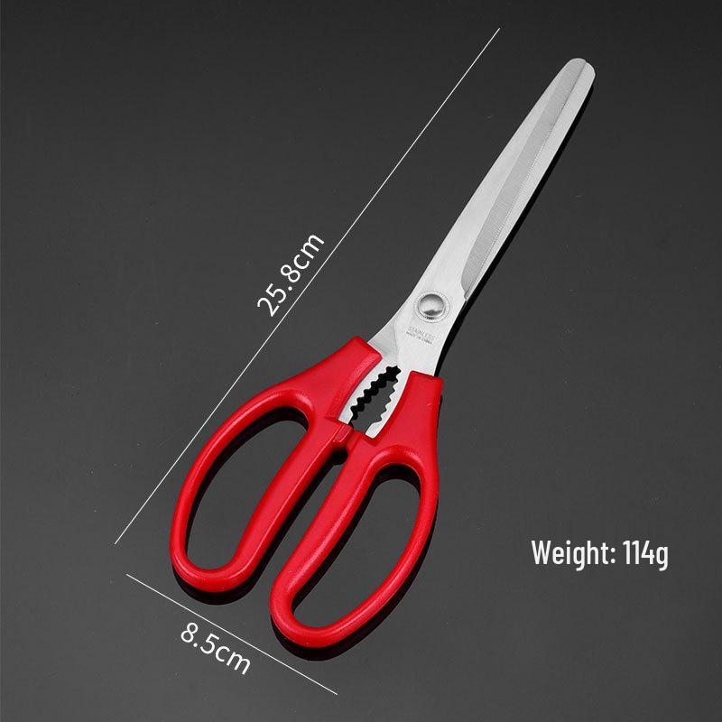 Korean-Style Stainless Steel BBQ and Kitchen Scissors for Cutting Steak, Chicken, and More