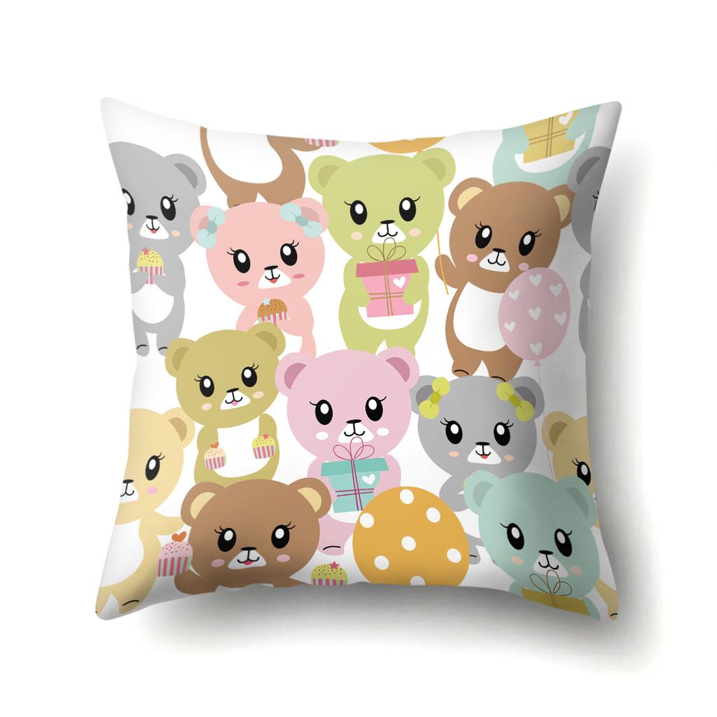 Geometric Animal Pattern Single-sided Pillowcase Office Hug Pillowcase Waist Pillowcase Polyester Simple Sofa Pillowcase