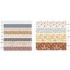 Songdao Floral Masking Tape Blooming Garden Washi Tape for DIY Crafts 12-Roll Set, Design, Women, Packaging, (Autumn Twilight)