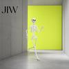 Poseable Halloween Prop 3ft Life Size Skeleton, Full Body Posable Plastic Skeleton Prop, Realistic Movable Joint Human Bones Model for Yard Patio Lawn