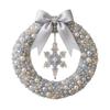 Sparkling DIY Christmas Wreath Kit Mini Creative Xmas Ornament Kit Snowflakes Christmas Tree Beaded Wreath Kit Home Decor