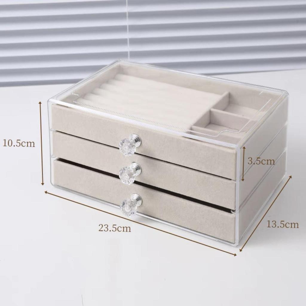 Exquisite Walnut Jewelry Box with Anti-Oxidation for Rings, Bracelets, Necklaces, and Earrings