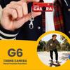 G6 Mini Retro Thumb Keychain Camera 0.96 Inch With HD 130° Wide-angle Lens TFT LCD Display Screen Portable For Students with Flash Support Memory Card