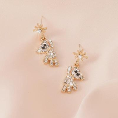 New Fashion Silver Bear Earrings - Elegant Light Luxury for Women