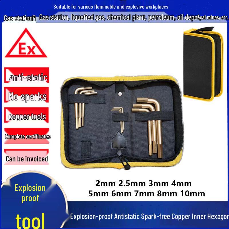 

Explosion-Proof Copper Tool Set: Antistatic, Non-Sparking Wrench for Gas & LPG Stations
