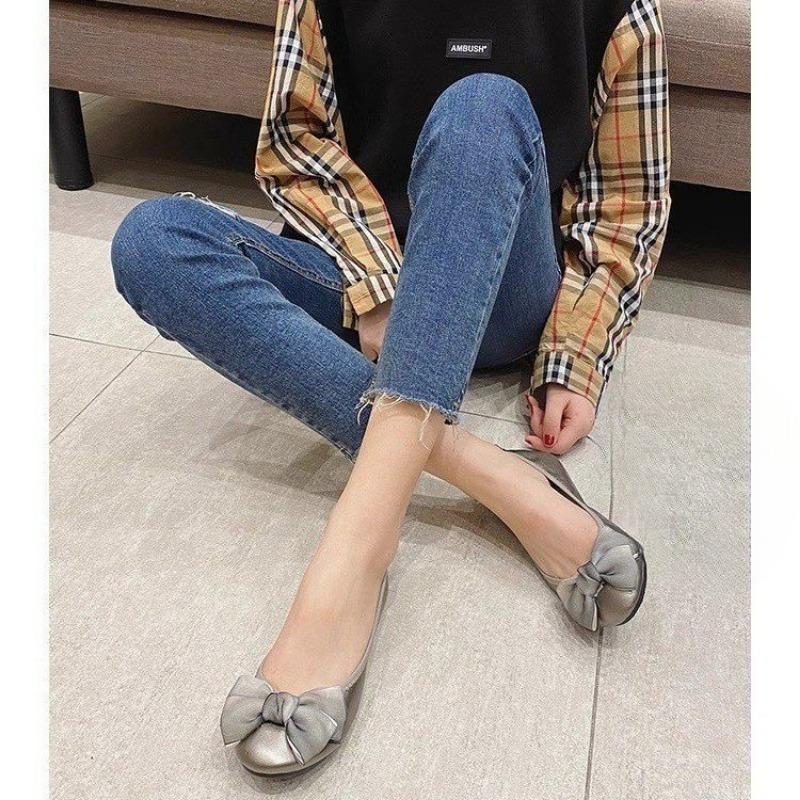 Flat Shoes, Shallow Opening Single Shoes, Maternity Shoes, Soft-soled Shoes, Soft Leather Shoes, Women's Shoes