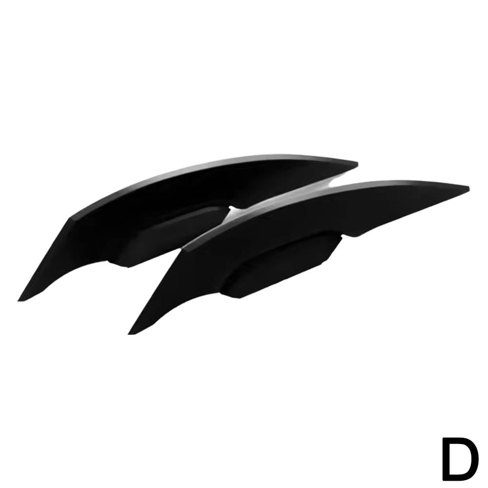 1Pair Universal Motorcycle Winglet Aerodynamic Spoiler Dynamic Wing Decoration Sticker For Motorbike Scooter Accessories