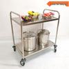 ZISIZ Stainless Steel Service Cart