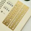 Letters Ruler Bookmark Hollow Metal Bookmark Measuring Tool Number Letter Bookmark  Page Marker