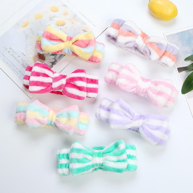 Leopard Print Coral Fleece Bow Headband for Women – Plush, Cute Hair Accessory