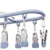 Stainless Steel Multifunctional Sock and Underwear Drying Rack with Windproof Clips
