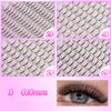 AGUUD 3D/4D/5D/6D Premade Volume Fans Fluffy Lashes Long Stem Russian Volume Eyelashes Extension Soft Matte Black Premade Fans