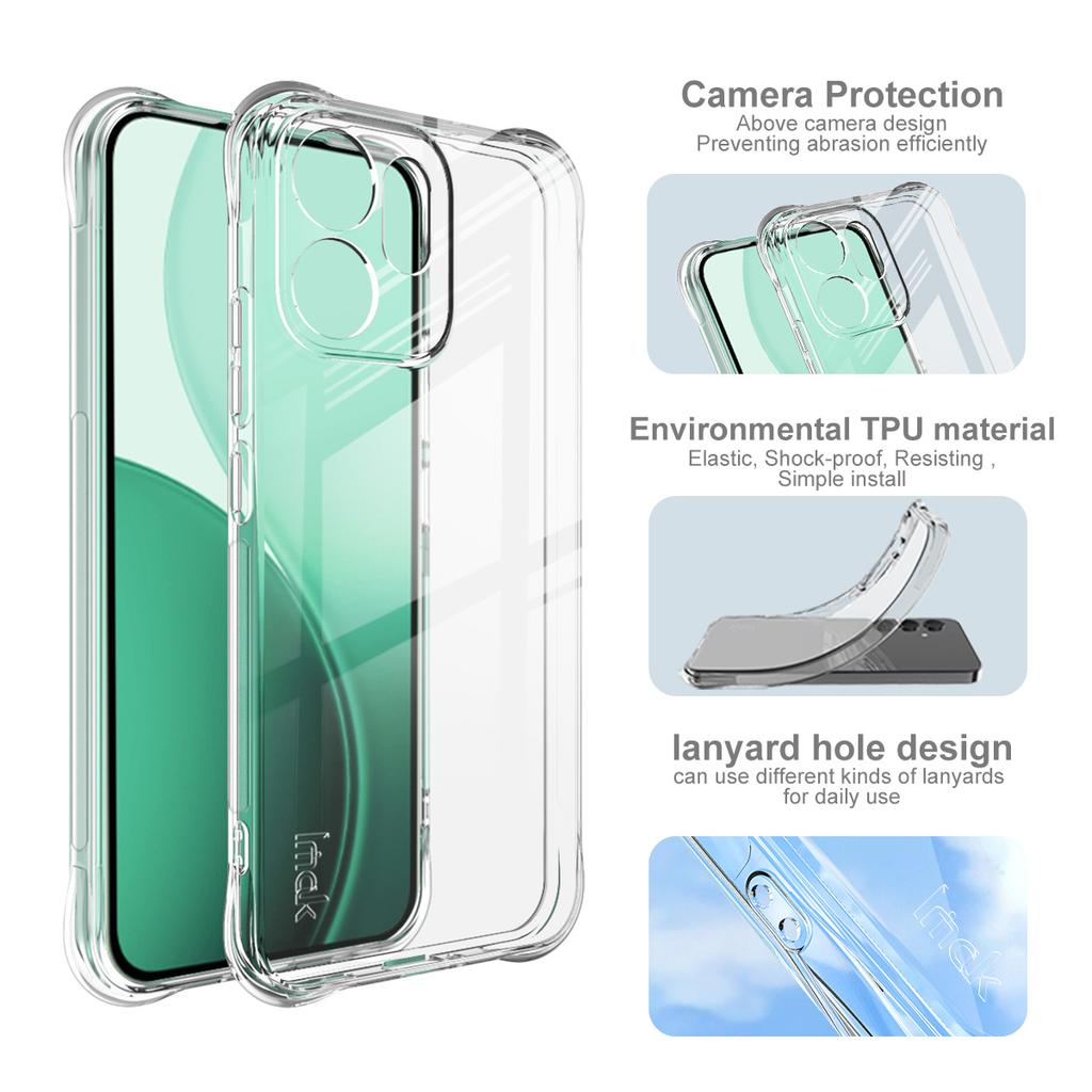 IMAK For Oppo Reno14 F 5G Case TPU Phone Cover Airbag Shockproof Protection