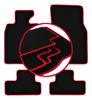 Velour Floor Mats with Red Edge For: Mini Cooper R56 Hatchback (2006-2013)