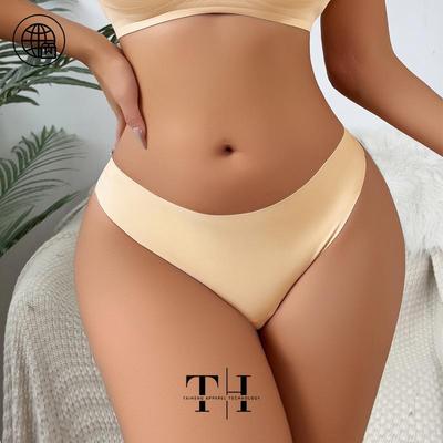 Perizoma Donna Senza Cuciture in Seta di Ghiaccio a Vita Bassa - Traspirante, Sexy, Invisibile con Schiena a T