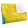 Sesame Street On The Streets Silky Cookie Monster Supersoft Blanket