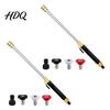3/4 Inch Hose Connector Jet Nozzle Power Washer for Garden Wand with 3 Interchangeable Attachment Nozzles Quick-Connect High Pressure Cleaning