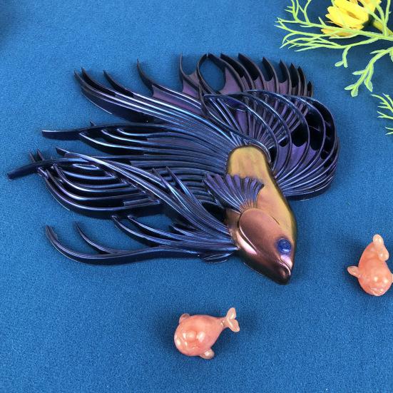 Betta Fish Silikonform Håndlaget 3D Fisk Epoxy Resin Støpeform Kamping Fisk Figur Dekorering Lage Form DIY Craft Lovers Gift