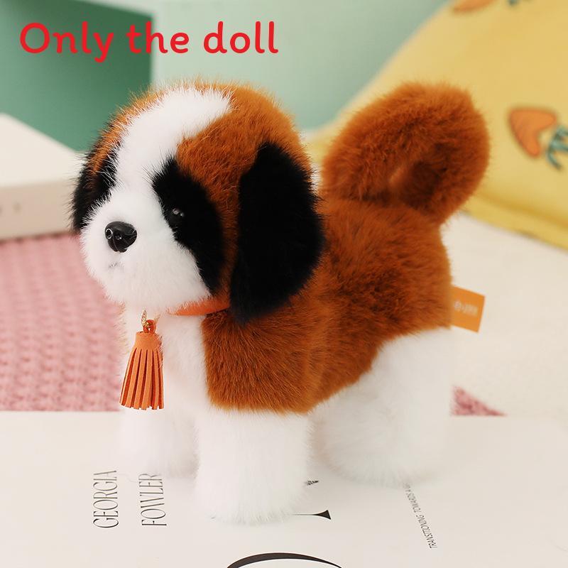 Cuter Husky Poodle Plush Dog With Tassel Necklace Decor For Kids Collection Gift