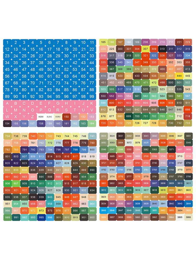 Diamond Painting Color Number Sticker Heart DMC Labels Stickers Organizer Box Diamond Painting Accessories Mosaic Bottle Tools