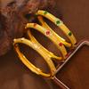 Sand Retro Point National Style Open Bracelet with Versatile Temperament