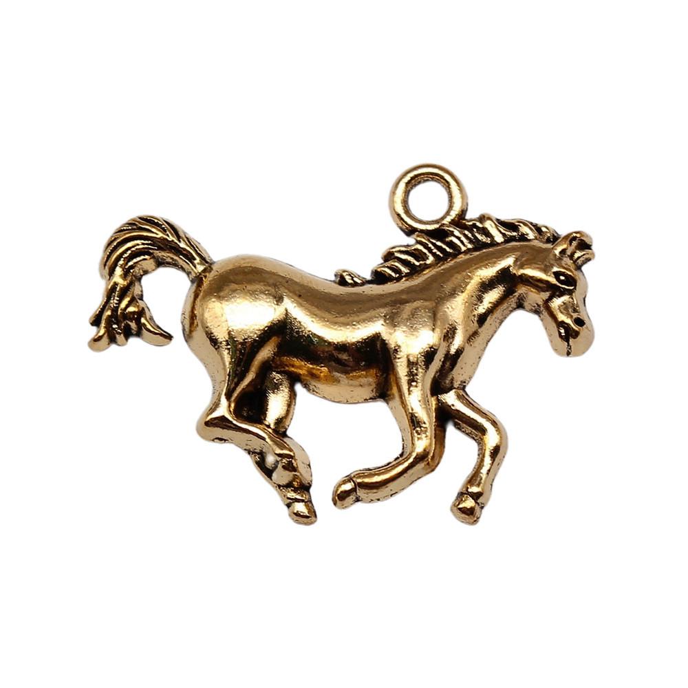 Antique Horse Pendants Metal Animal Charms For DIY Jewelry Handmade Craft Supplies